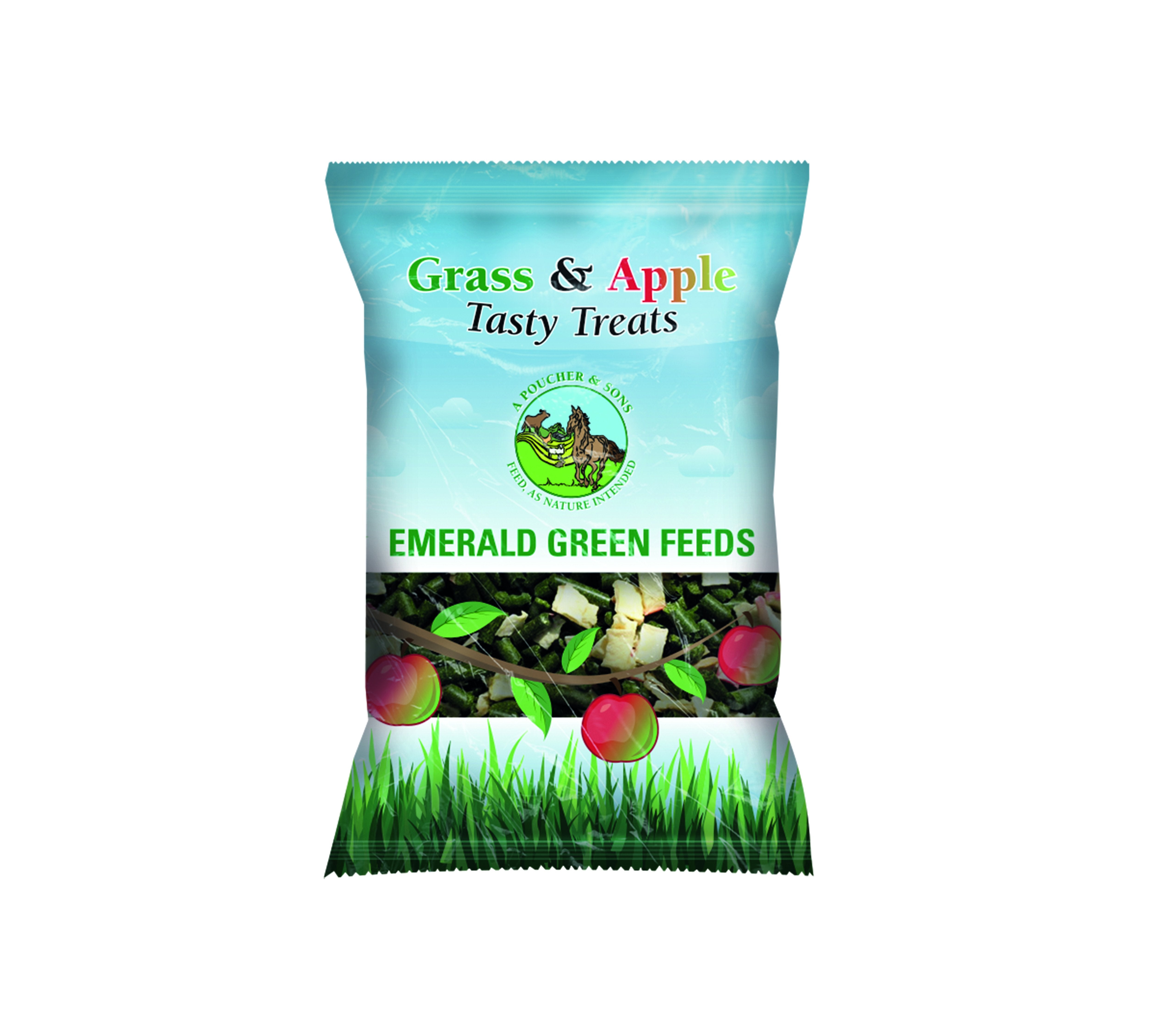 Emerald Green Grass & Apple Tasty Treats 230g